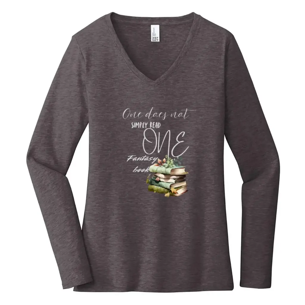  One Does Not Simply Read One Fantasy Book Women's Long Sleeve