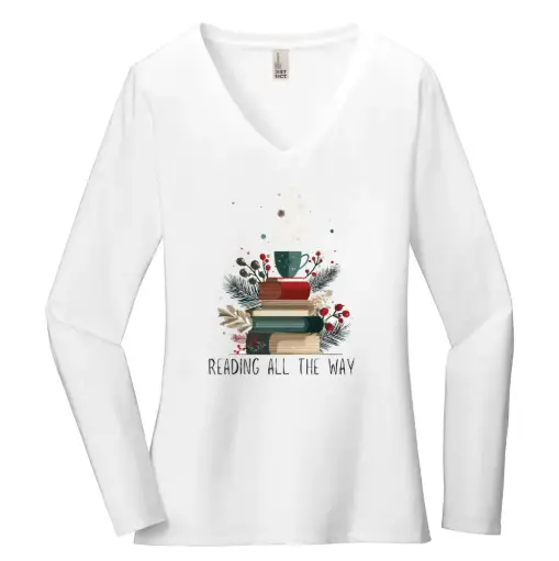 Reading All the Way Women's Long Sleeve